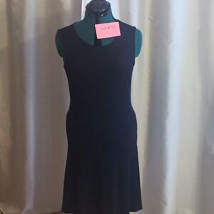 Royal blue sleeveless dress in size medium by DONNA RICCO